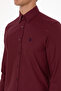 Men's Burgundy Long Sleeve Basic Shirt 50316723-VR177 - 7