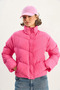 Women's Pink Regular Fit Water Repellent Inflatable Coat 3800 60283687 - 4