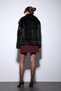 Black Faux Fur Women's Jacket - 8