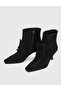 Tufty Genuine Suede Leather Black Women's Heeled Boots - 2