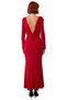 Women's Bodycon Maxi Length Long Sleeve Boat Neck Knitted Sandy Fabric Elegant Winter Prom Dress Good Quality - 4