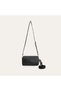 Women's Black Strap Detailed Shoulder Bag