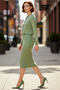 Women's Grey Midi Bodycon Knitwear Dress and Short Cardigan Two-Piece Set Autumn Winter Style Quality Chic