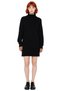 Women's Turtleneck Shift Pattern Acrylic Knitwear Sweater Dress Long Sleeve Winter Casual Stylish Design - 3