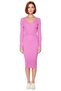Women's Bodycon Plain Knitwear Midi Dress Long Sleeve V-Neck Casual Stylish and Comfortable for Outfits Good Quality - 3