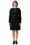 Women's a Line Cut Ribbed Knit Knitted Fabric Long Sleeve Mini Dress Adds Elegance to Winter Outfits - 3
