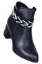 By14 Skin Black Moonlight Women's 7cm Heeled Boots