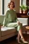Women's Grey Midi Bodycon Knitwear Dress and Short Cardigan Two-Piece Set Autumn Winter Style Quality Chic - 2