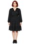 Women's Plus Size a Line V Neck Long Sleeve Mini Knitted Dress Animal Print Casual Chic Quality - 3