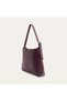 Women's Black Leather Look Shoulder Bag - 2