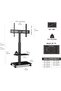 Mobile TV Stand Rolling Cart for 32-60 inch TVs, Swivel & Height Adjustable TT206002GB - 6