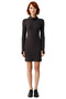 Women's Bodycon Turtleneck Long Sleeve Mini Knitted Dress Modern and Stylish Ideal for Everyday Outfits - 3