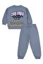 Los Angeles Alev Printed 2-5 Years Old Tracksuit Set - Gray 2-3 Years Old - 4