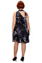 Women's Floral Pattern Chiffon Woven A-Line Halter Neck Mini Dress Ideal for Spring Summer - 4