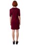 Women's Polo Neck Short Sleeve Knit Mini Dress with Shift Pattern Provides All-Day Comfort. Good Quality - 4