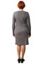 Women's Bodycon Fit Plain Pattern Long Sleeve Gray Knitwear Mini Dress a Stylish Choice for Winter Season - 4