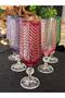 6 Pcs Bohemia Crystal Fish Back Model Cutting Brown so Water Glass Cup (180ml) - 5