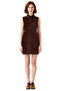 Women's a Line Cut Sleeveless Shirt Collar Plain Short Dress Casual Elegance Ideal for Winter Quality - 3