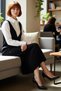 Women's Grey Jile Knitwear Dress Midi Length V-Neck Sleeveless Relaxed Fit Spring Autumn Everyday Elegance - 2