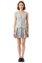 Women's Skater Fit Sleeveless V-Neck Striped Polyviscose Mini Dress a Stylish and Comfortable Choice Quality - 3
