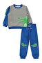 Timsah Printed 2-5 Years Old Tracksuit Set - Blue