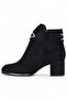 By14 Suede Black Moonlight Women's 7cm Heeled Boots - 3
