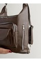 New Model with Cover, High Quality Soft Leather, Multi-Sectioned, Large Size Backpack and Shoulder Bag - 5