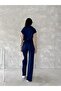 Women's Trendy Tracksuit Set with Stand-Up Collar, Zipper, Loose Legs and Side Trimming - 7