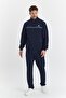 Men's Cotton Full Zip Tracksuit Navy Blue 201462-L - 2