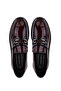Men's Genuine Leather Claret Red Loafer Shoes - 5
