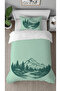 Nature Forest Pine Tree Patterned Printed Specially Designed Single Style Stylish Duvet Cover Set Without Sheets