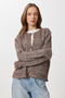 Gold Buttoned Knitwear Cardigan Lki̇0048 Brown - 2