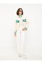Stand Collar Embroidered Long Sleeve Women's Coat - 4