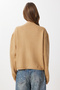 Buttoned Wool Effect Knitwear Cardigan Lbp0027 Beige - 4