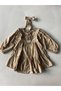 Girl's Cotton Linen Dress and Headband Stone 3–9 Years |   Rg1713 - 4