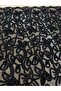 Black Chenille Floral Pattern Lace Fabric – 135 cm Width |   Elbiselik – a Piped K – Stylish Design Fabric - 2