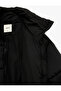 Polar Pocketed Mock Neck Long Sleeve Zippered Water Repellent Crop Puffer Coat - 5