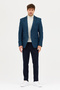 Luduno Men's Khaki Thick Mono Collar Slim Fit Casual Blazer Jacket - 8
