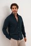 Shirt Knitted Honeycomb Fabric Transitional Stretch Fabric Regular Men's Shirt - 7