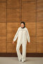 Women's Robe Piped Sets White - 3
