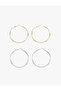 Large Size 2-Piece Hoop Earrings