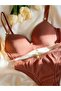 Mayda Tan Color Wire-Free Unpadded Cotton Bra Set - 6