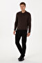 Men's Black Jogger Fit Canvas / Chino Trousers 50311905-Vr046