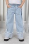 Premium Quality Blue Wide Leg Jean Denim Girls Pants