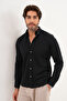 Shirt Knitted Honeycomb Fabric Transitional Stretch Fabric Regular Men's Shirt - 7