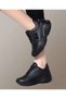 Women's High Sole Lace-Up Comfortable Sports Shoes Casual Sneakers
