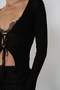 Lace-Up Detailed Knitwear Blouse - 3
