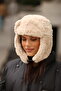 Unisex Fur Plush Ushanka Pilot Beanie Hat with Headphones - 2