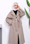 Mink Fur Trimmed Lined Cashmere Coat - 3