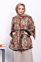 Çağla Ethnic Patterned Snap Fastener Jacket - 3